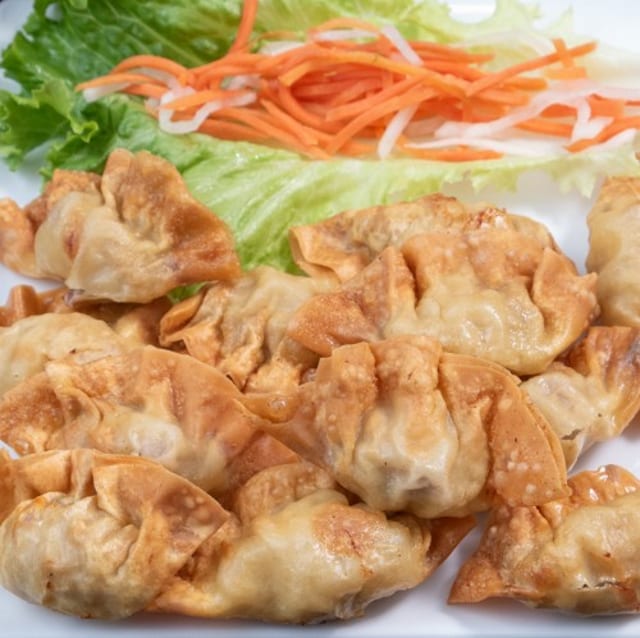 A1. Crispy Pork & Shrimp Wontons.