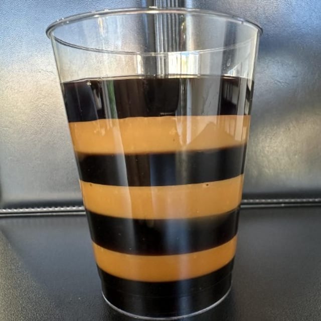 Coffee & Coconut Gelatin Dessert.